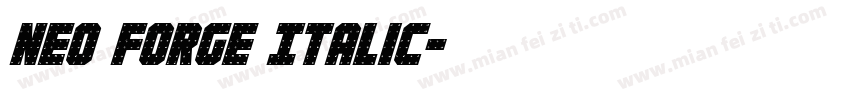 Neo Forge Italic字体转换